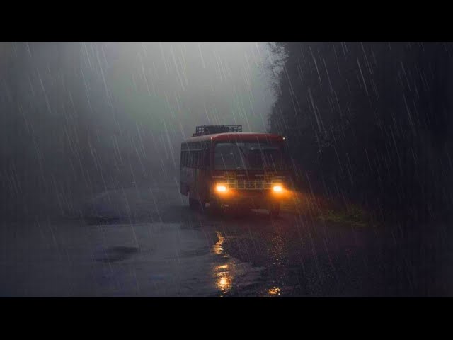 Rain Sound For Sleeping No Thunder Full Asleep in 2 Minutes Rainfall On Road