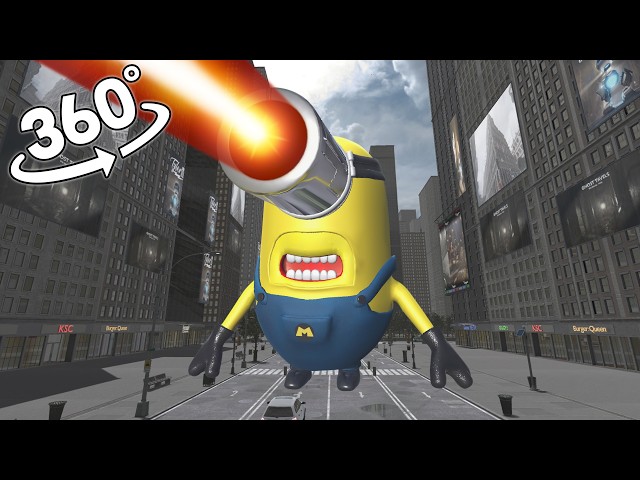 Mega Minions Mel in the city! 360˚ VR