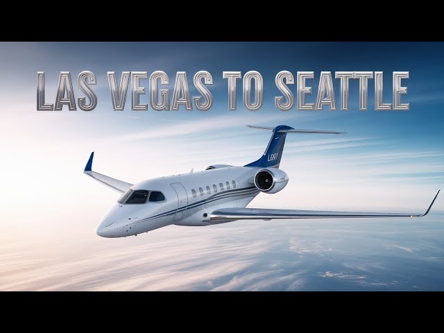 Fly PRIVATE JET from Las Vegas to Seattle in Flight Simulator 2024!