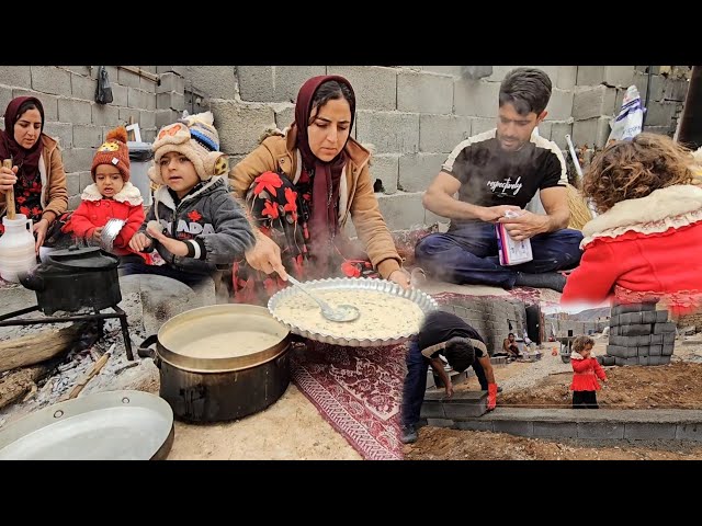 Outdoor Work and Warm Comfort: Making Local Cottage Cheese Soup in Winter ❄️🍲