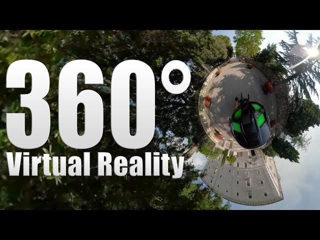 360° VR Video Virtual Reality Video - Discesa dall'Abbazia di Montecassino in bici da corsa- Italia