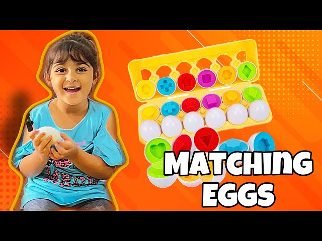 Learning Shapes & Colours with Matching Eggs Toy | Play & Learn with Ayesha | Episode 2