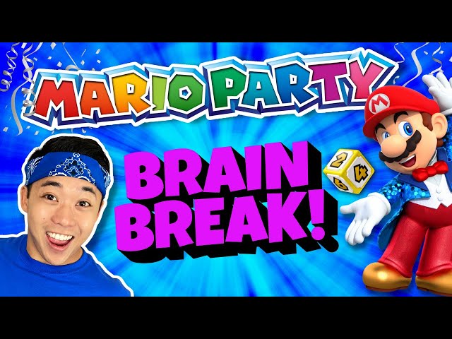 🎉🍄 MARIO PARTY Brain Break Kids Workout | Happy New Year | GoNoodle Inspired