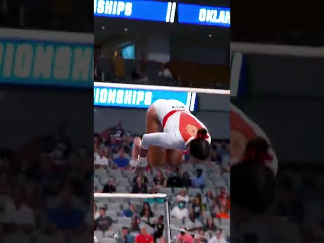 Epic Uneven Bars Dismount   International Gymnastics Official 1