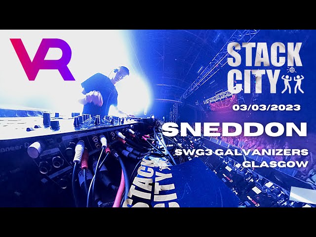 Sneddon | Stack City Raves at SWG3 Galvanizers | 360 Degree Interactive VR 4K DJ Set | 03/02/23