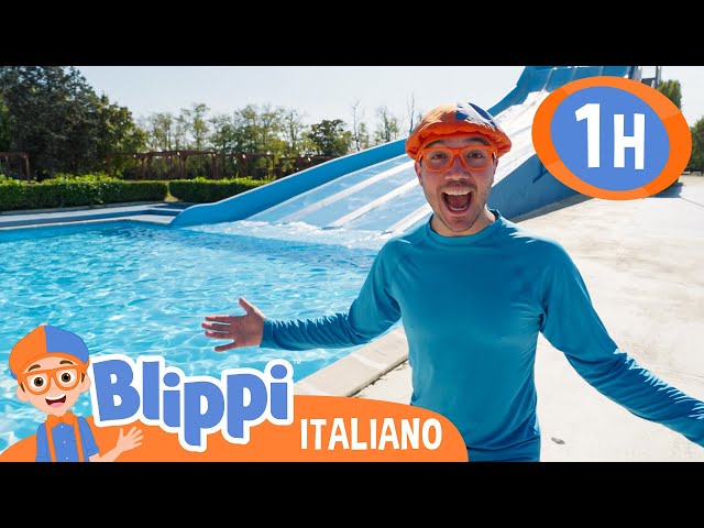 Blippi va in un parco acquatico - splash | Blippi in Italiano | Video educativi per bambini