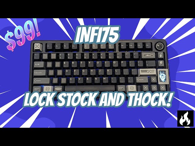 Infiverse Infi75: Interesting keeb with screen, knob, and futuristic design | Review and Sound Test