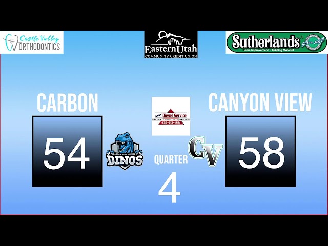 Carbon Boys Basketball v. Canyon View