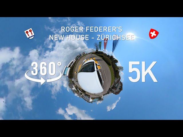 360° Roger Federer's new house at Lake Zuerich - Zürichsee  [5K]