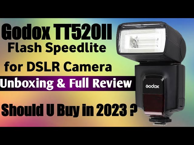 Godox TT 520 II Flashlight🔥 unboxing Details II DSLR📹 Flashlight GODOX TT 520