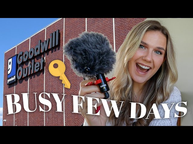 A FEW DAYS IN MY LIFE | Goodwill outlet haul, new channel upgrade & we bought a rental property!!