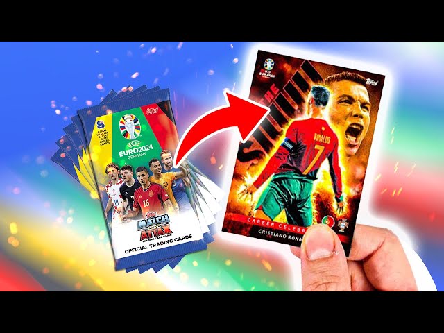 Opening PACKS of Topps EURO 2024 CARDS until we find RONALDO!