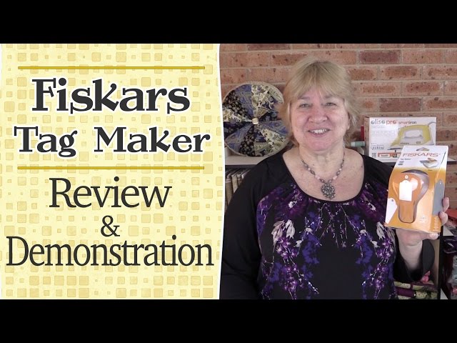 Fiskars Tag Maker Punch & Eyelet Setter - Review and Demonstration