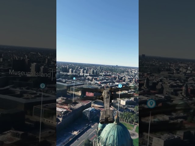 Flying over Berlin [4K]🚁📡 #flightsimulator #berlin  #germany #4k #pc #4kshorts