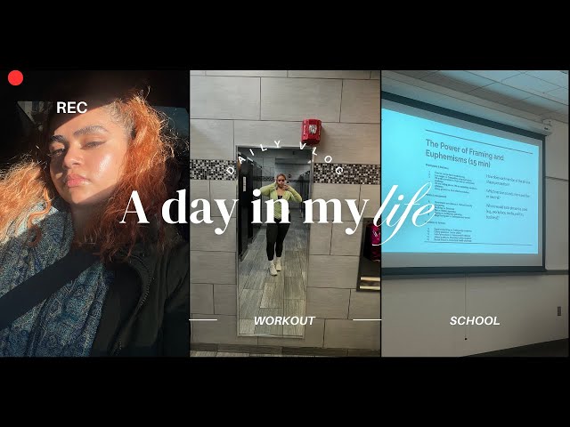 Day in the Life as a Freshman in College: skincare, gym, class, etc