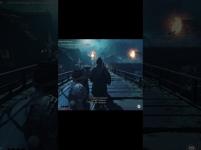 "Real Ghost".😨 #ghostoftsushima #gaming  #shorts