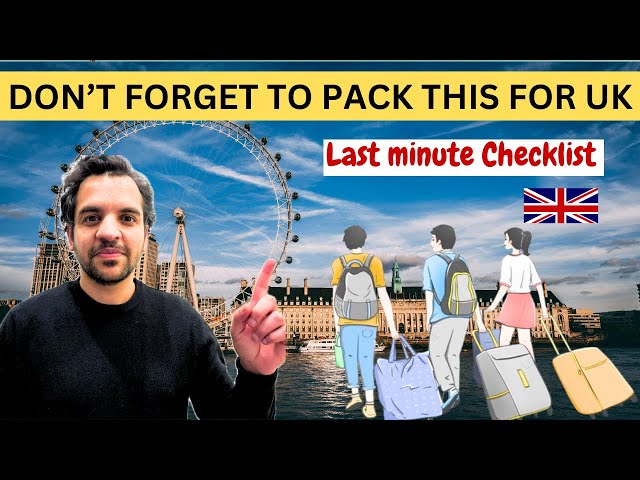 Things to Pack when Moving to the UK | Packing List for UK Students | Desi Couple in London