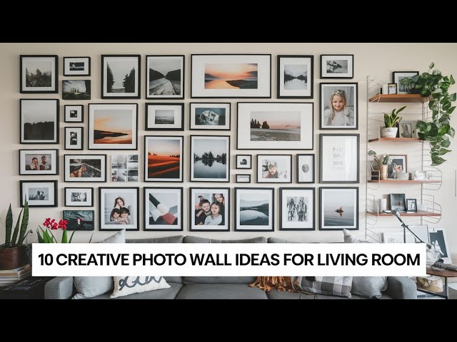 10 Photo Wall Ideas for Your Living Room