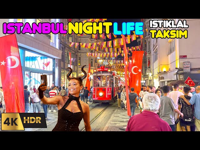 Istanbul NightLife Walking Tour - Experience the City's Vibrant Night!4K HDR 60 fps