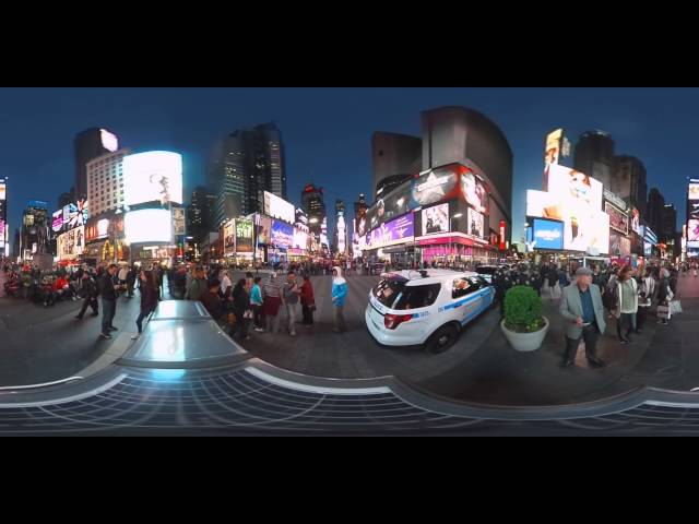 Ricoh Theta S Spherical Video of Times Square