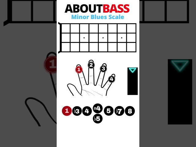 Bass Blues Scale #Shorts