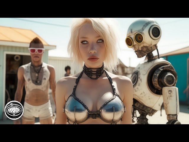 Surfing Cyborg Girl: AI Music Video