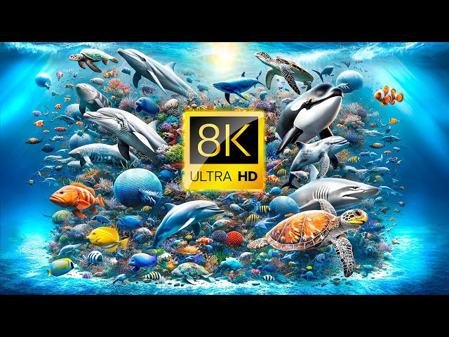 OCEAN ANIMAL ADVENTURES 60FPS 8K ULTRA HD