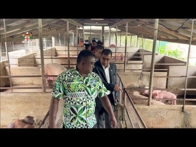 Fiji's DPM and Minister for Finance visites the Koronivia Research Station