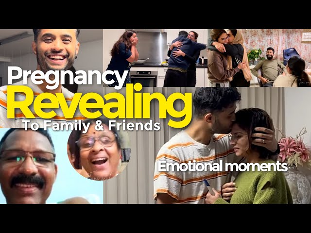 Revealing our pregnancy to family and friends |Emotional and unexpected reaction|Sweetest moment