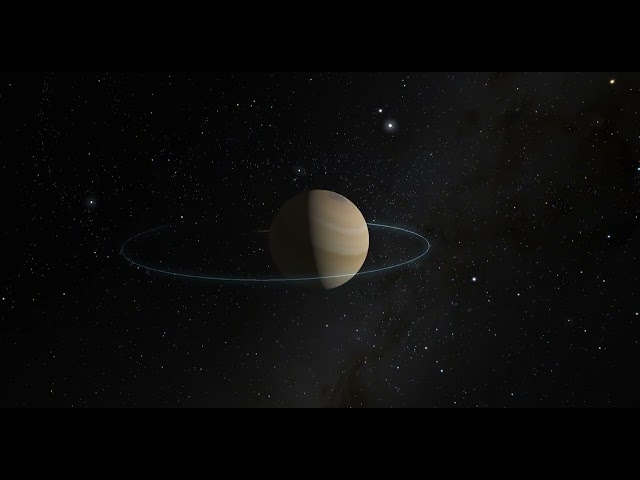 Neptune Orbiting Saturn (SpaceSim)