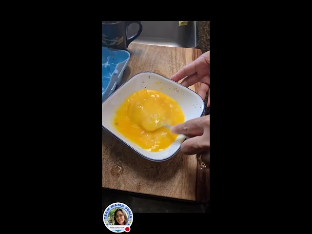 Mama Senia Vlog 2 is live! ASMR Cooking Hot Scramble Eggs with Cheese #youtubeshorts #trending