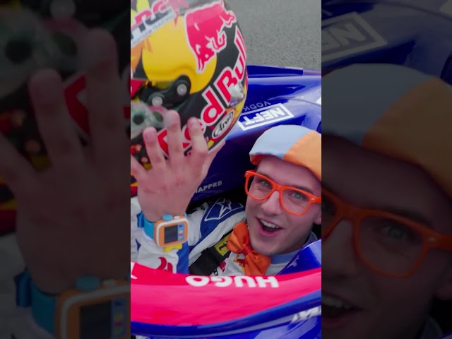 Blippi's REAL F1 RACE CAR ADVENTURE! Vroom Vroom! #blippi #shorts