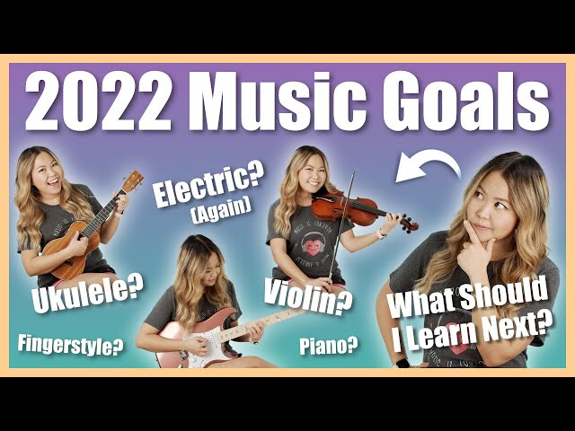 Teaching Myself Fingerstyle Guitar? 😱 (& Picking Up Bass! 🎸) My 2022 Music Goals: Help Me Choose! 🤗