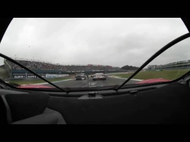 Ferrari 458 GT2 in action, overtaking and racing in 360 Samsung VR