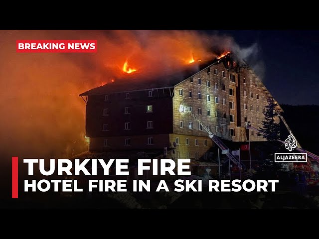 Turkiye ski resort fire: At least 66 people killed in blaze at hotel