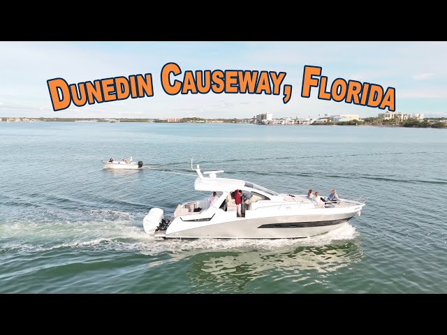 Dunedin Causeway Florida: Boat Extravaganza Through the Eyes of DJI MINI PRO 4 #tampabaydronepilot