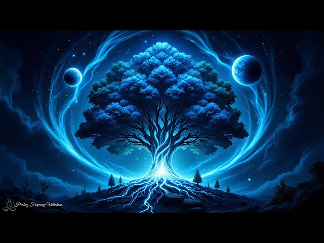 Cleanse Your Aura & Space | All 7 Chakras Healing Sounds + Tree Of Life | Boost Positive Energy