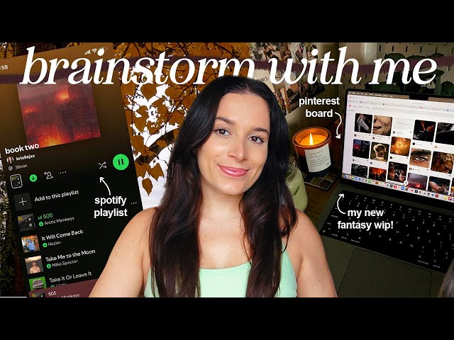 brainstorm a NEW BOOK with me 👩🏻‍💻🍂 cozy writing vlog