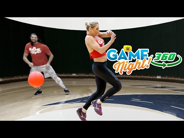 WWE Superstars spielen bei WWE Game Night Dodgeball in 360°