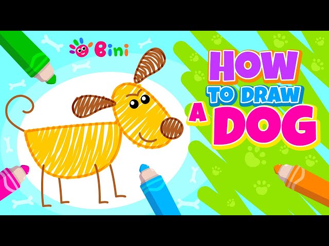 How to draw a Dog. Step by step tutorial.