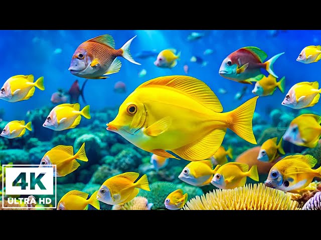 The Best 4K Aquarium - Dive Into The Mesmerizing Underwater Realm, Sea Jellyfish, Coral Reefs