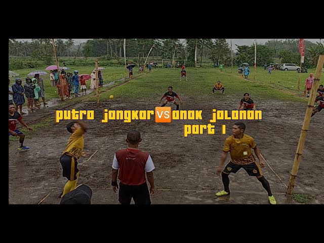 Putra Jangkar 🆚 Anak Jalanan grup B part 1 putaran 8 besar open turnamen bola kasti sukoreno cup