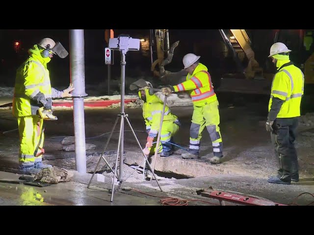 Crews working on water main break in Glendale