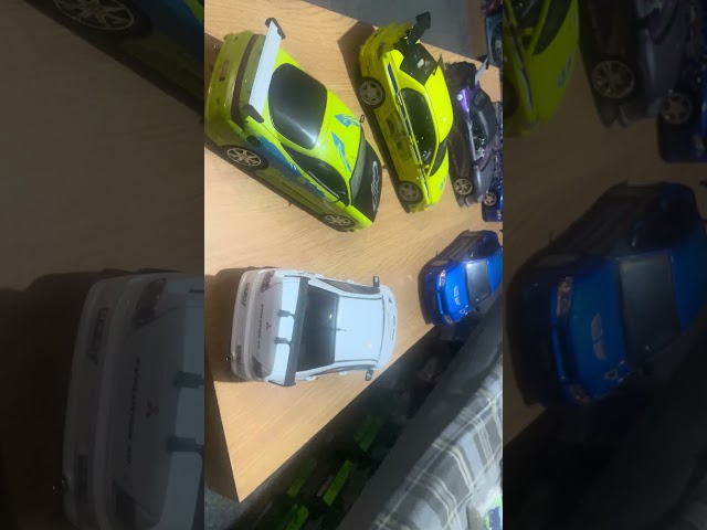 #this is all 6 my Mitsubishi 1:18 scale from the Fast and Furious ￼up to in 2025