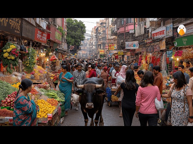 Bangalore, India🇮🇳 Extremely Busy Market in Bangalore Old Central  (4K HDR)