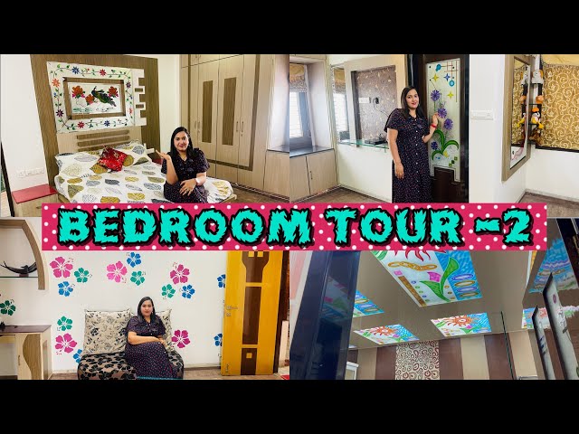 HOME SERIES PART-3 Latest BEDROOM TOUR -2 Glass ceiling ROYAL PLAY stencilsdesigns @Reshma rio talks