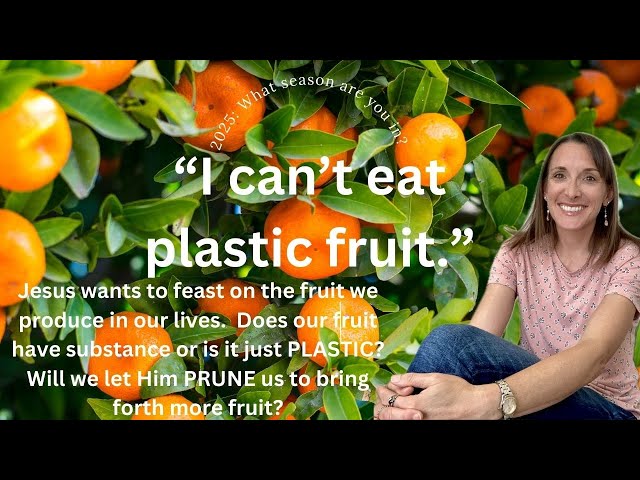 "I can't eat plastic fruit."