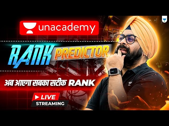 GATE 2025 Civil Rank Predictor 🔥 Live Now with Dr. Jaspal Singh | Unacademy