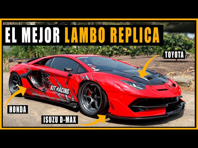 Mira como esta REPLICA de #Lamborghini Aventador lo supera TODO - hecho con partes de AUTOS BARATOS