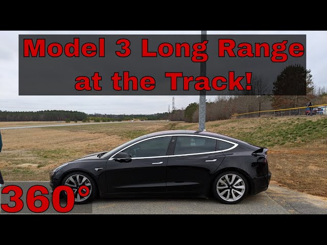 Model 3 Long Range @ Tesla Track Day with Out of Spec Motoring at NCCAR - 360° Video